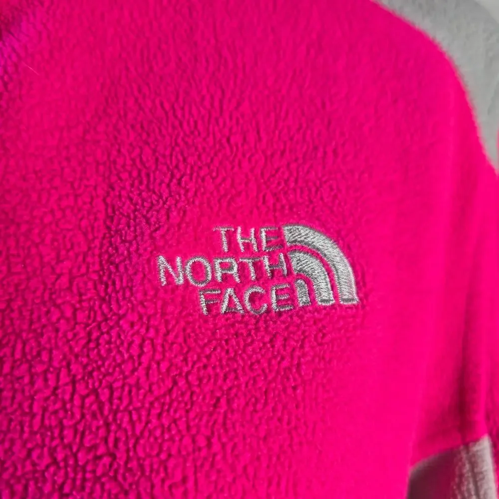 The North Face Khumbu Fleece Jacket Pink Grey Womens Size Large L